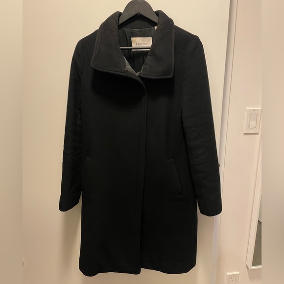 Babaton Italian wool & cashmere coat - Picture 7 of 9